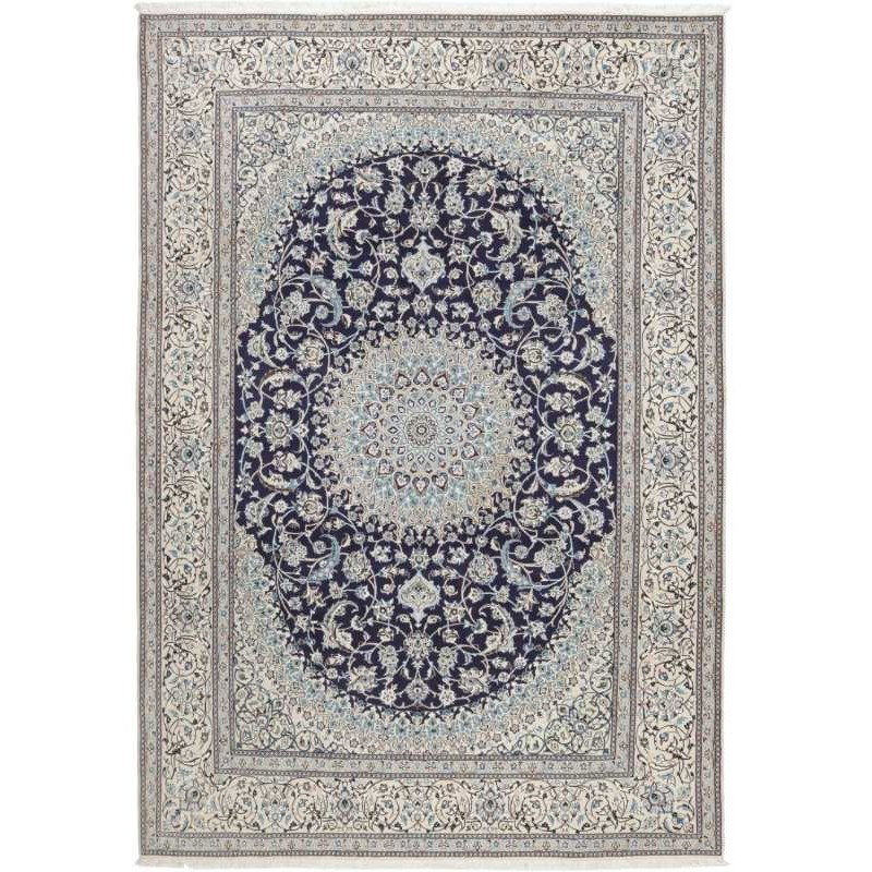 tappeto persia nain fine con seta cm 248x348
