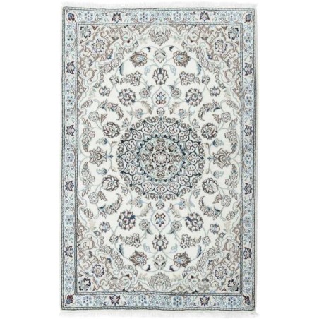 tappeto persia nain fine con seta cm 90x136