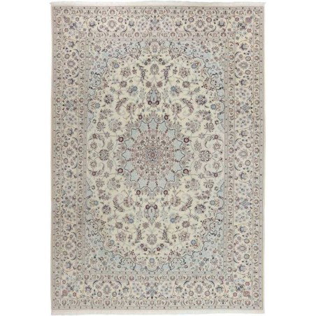 tappeto persia nain fine con seta cm 258x355