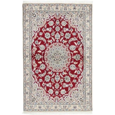tappeto persia nain fine con seta cm 100x152