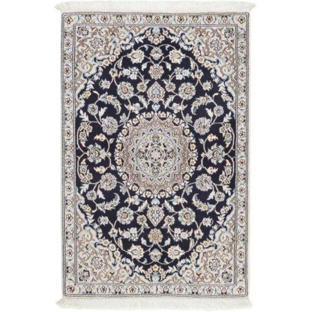 tappeto persia nain fine con seta cm 92x138