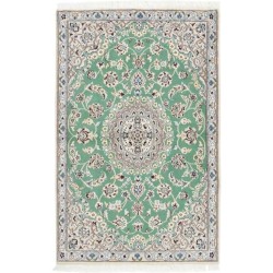 tappeto persia nain fine con seta cm 91x138