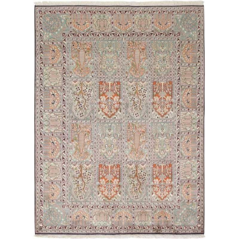 tappeto india kashmir seta cm 155x214