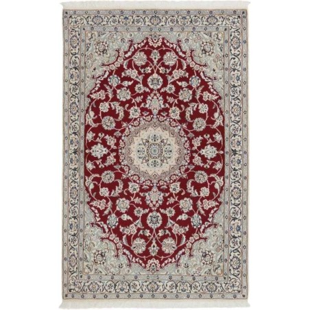 tappeto persia nain fine con seta cm 115x185