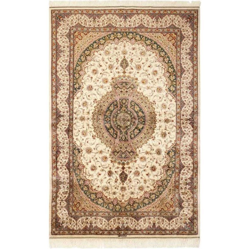tappeto persia ghom seta cm 131x200
