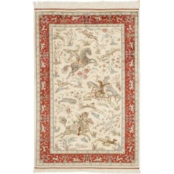 tappeto persia ghom seta cm 77x114