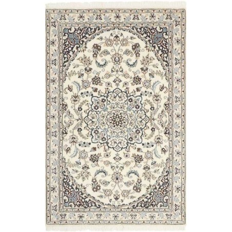 tappeto persia nain fine con seta cm 95x147