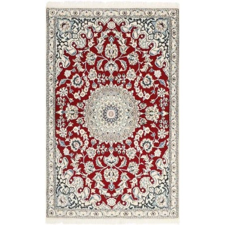 tappeto persia nain fine con seta cm 89x141