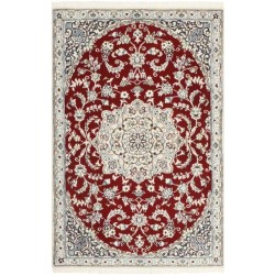 tappeto persia nain fine con seta cm 90x135
