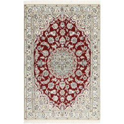 tappeto persia nain fine con seta cm 95x141