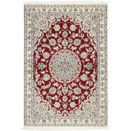 tappeto persia nain fine con seta cm 100x145