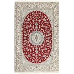 tappeto persia nain fine con seta cm 128x200