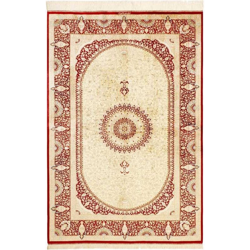 tappeto persia ghom seta cm 134x197