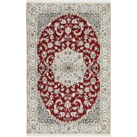tappeto persia nain fine con seta cm 100x157