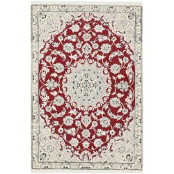 tappeto persia nain fine con seta cm 91x135