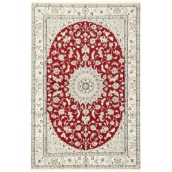 tappeto persia nain fine con seta cm 134x205
