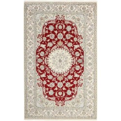 tappeto persia nain fine con seta cm 155x251