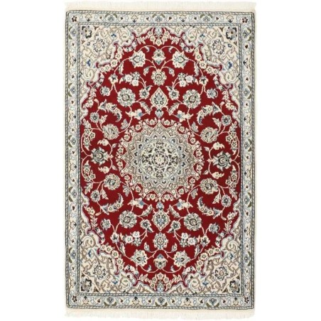 tappeto persia nain fine con seta cm 87x141