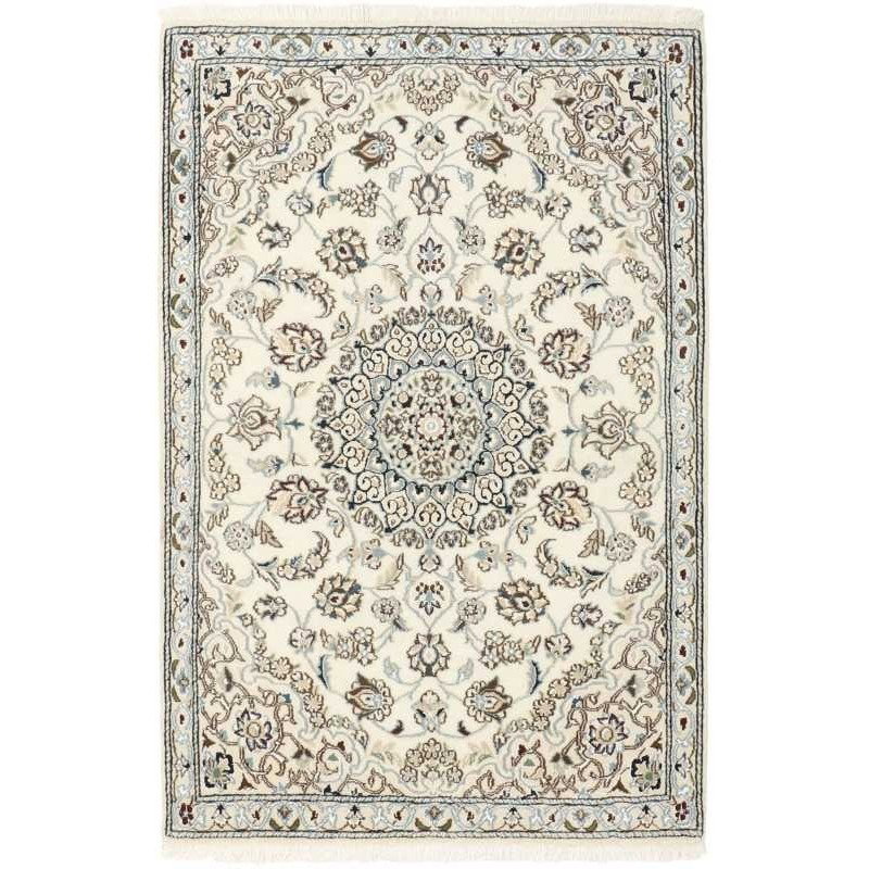 tappeto persia nain fine con seta cm 88x135