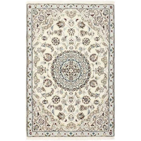 tappeto persia nain fine con seta cm 88x132