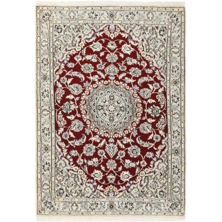 tappeto persia nain fine con seta cm 100x142