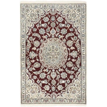 tappeto persia nain fine con seta cm 88x134