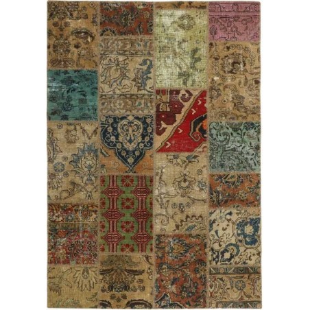 tappeto persia vintage patchwork cm 141x201 
