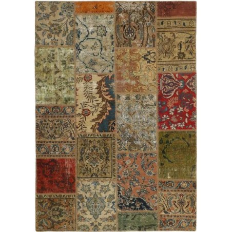tappeto persia vintage patchwork cm 141x200 