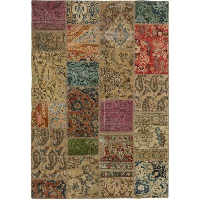 tappeto persia vintage patchwork cm 141x201 