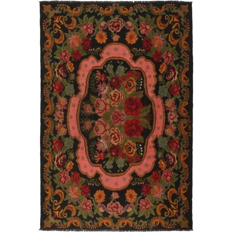 tappeto moldavia rose kelim old cm 238x346 