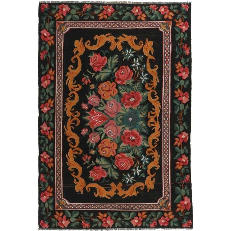 tappeto moldavia rose kelim old cm 188x274 