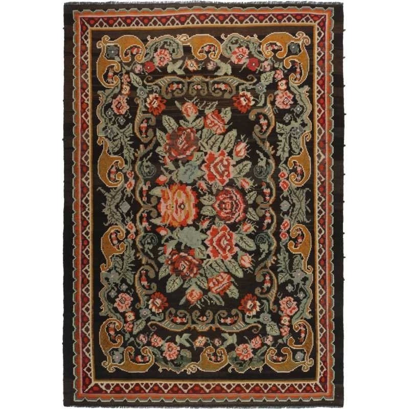 tappeto moldavia rose kelim old cm 220x318 
