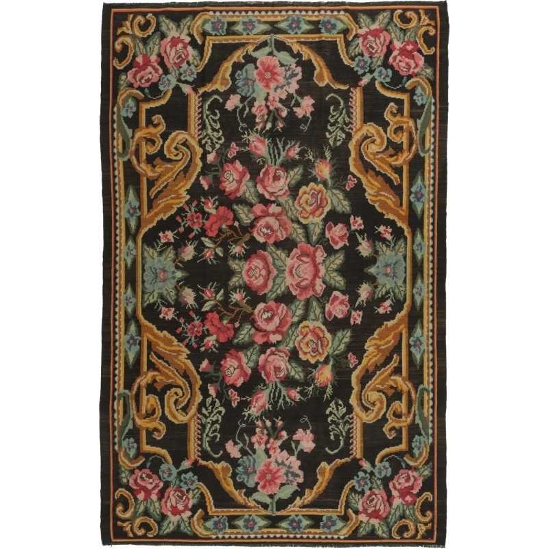 tappeto moldavia rose kelim old cm 186x280 