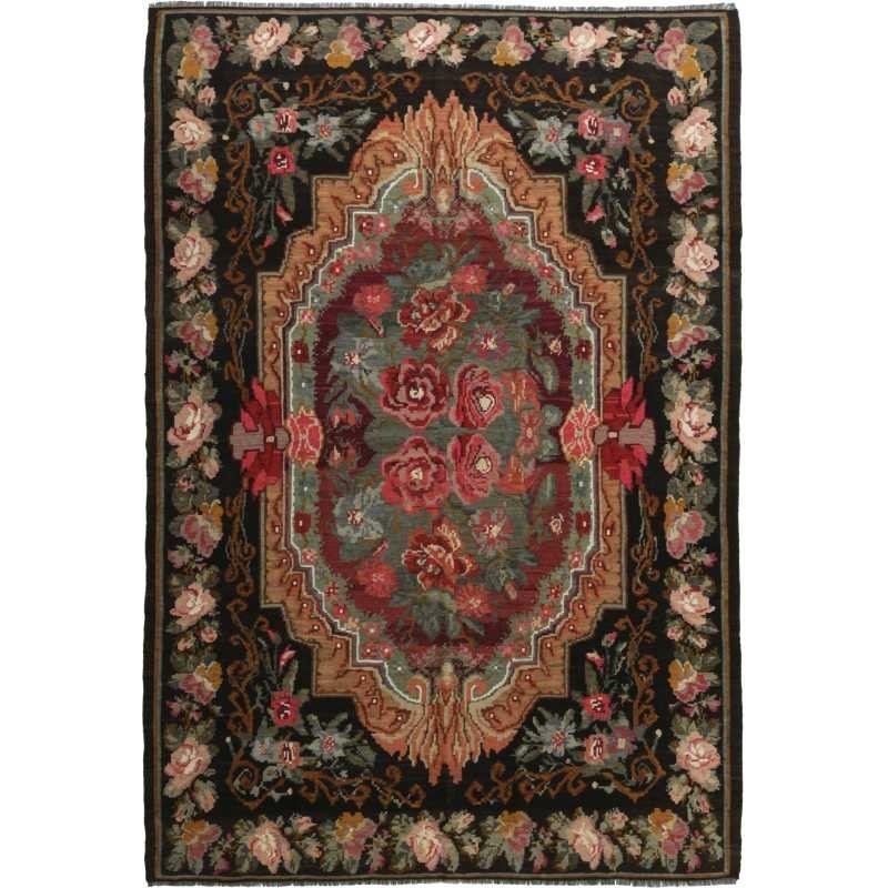 tappeto moldavia rose kelim old cm 203x294 