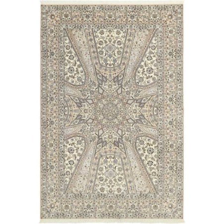 tappeto persia nain extra fine seta cm 206x303 