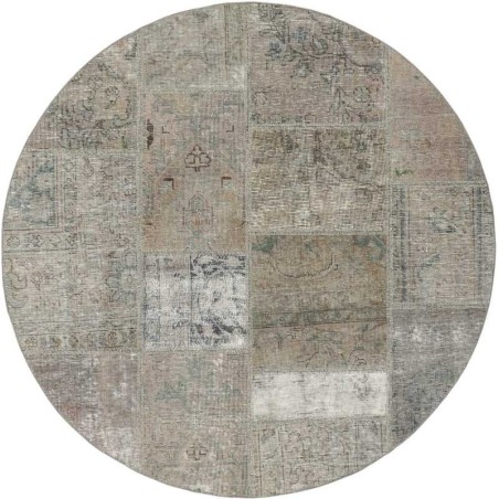 tappeto persia vintage patchwork cm 150x150 