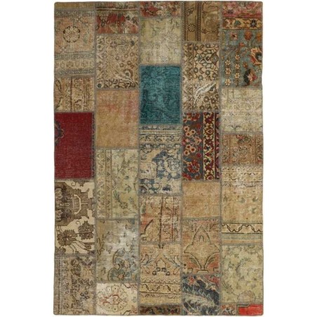 tappeto persia vintage patchwork cm 141x207 