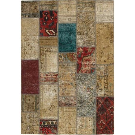 tappeto persia vintage patchwork cm 143x202 