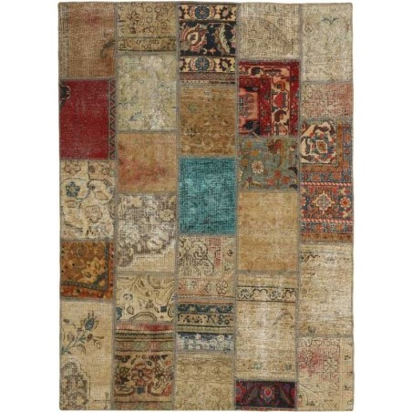 tappeto persia vintage patchwork cm 141x196 