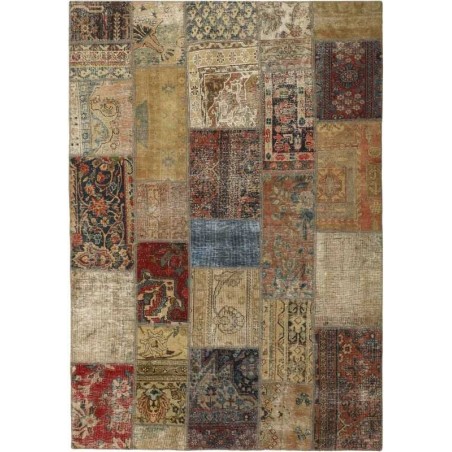 tappeto persia vintage patchwork cm 168x240 