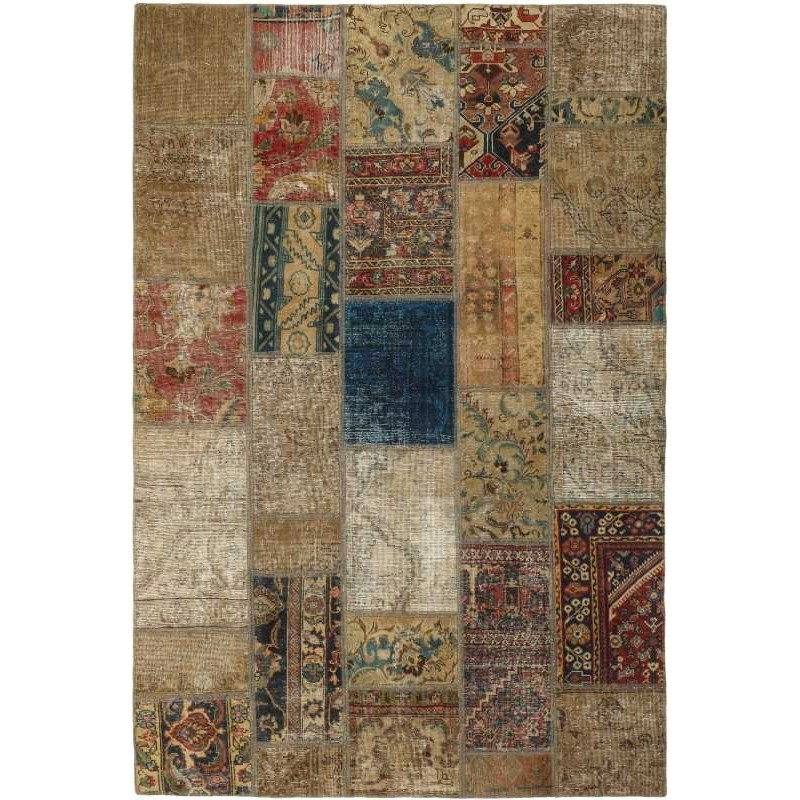 tappeto persia vintage patchwork cm 166x242 