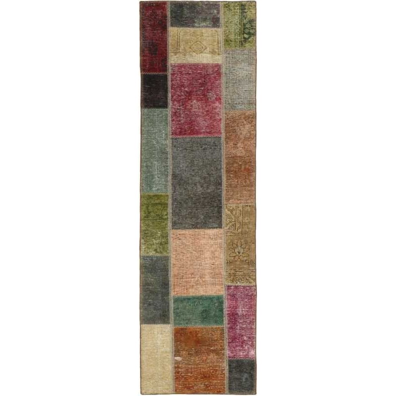 tappeto persia vintage patchwork cm.71x254