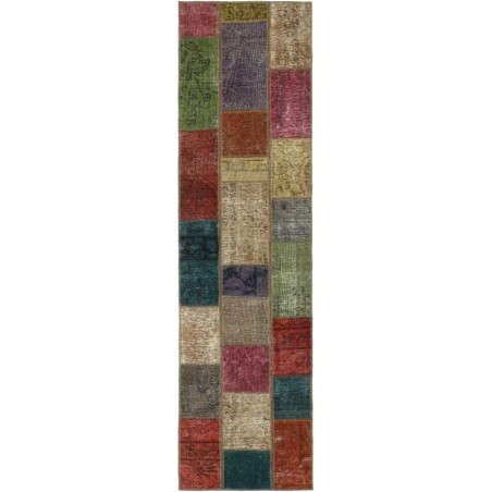 tappeto persia vintage patchwork cm.70x258