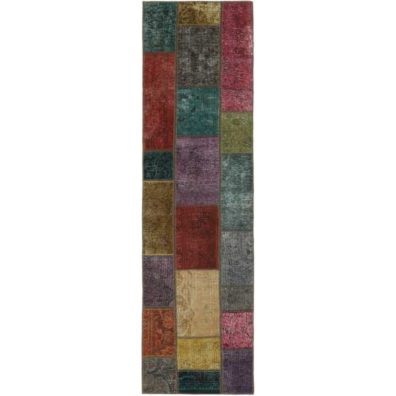 tappeto persia vintage patchwork cm.73x260