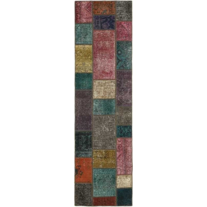 tappeto persia vintage patchwork cm.73x256