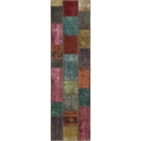 tappeto persia vintage patchwork cm.72x255