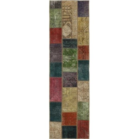 tappeto persia vintage patchwork cm.73x257