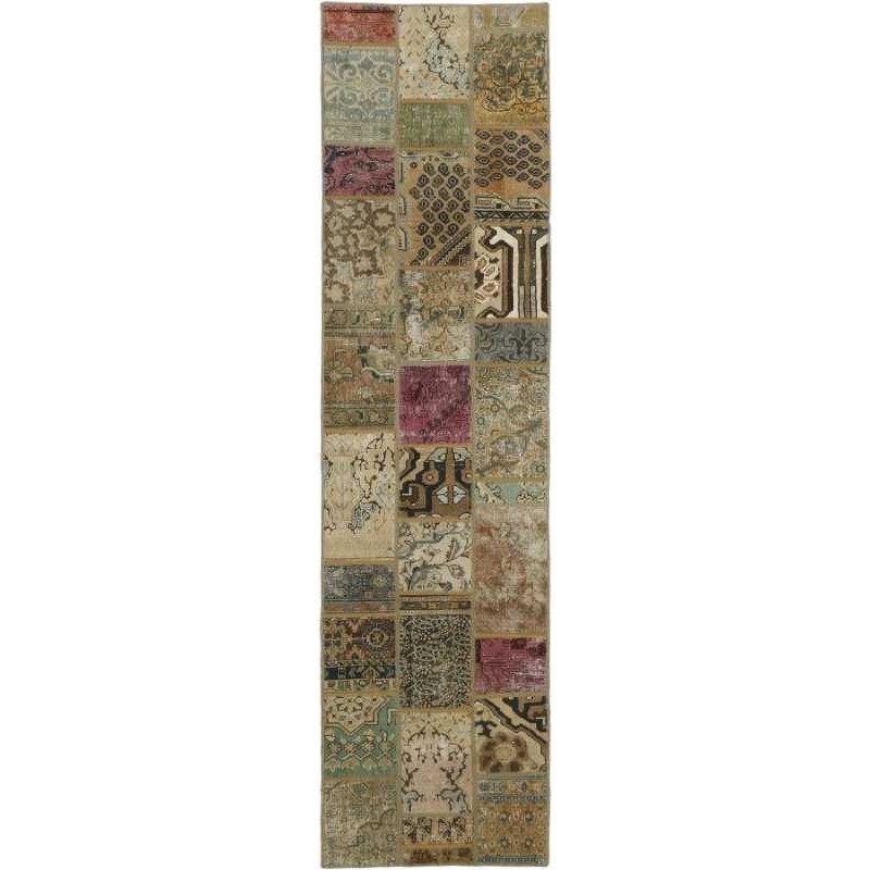 tappeto persia vintage patchwork cm.76x300