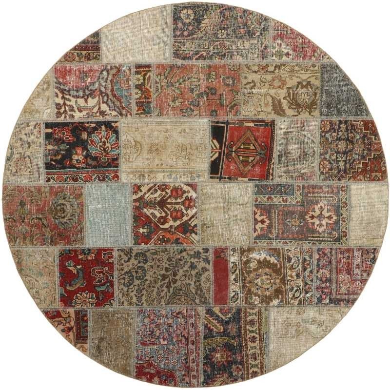 tappeto persia vintage patchwork cm.200x200
