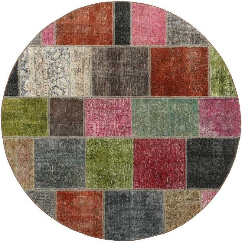 tappeto persia vintage patchwork cm.200x200